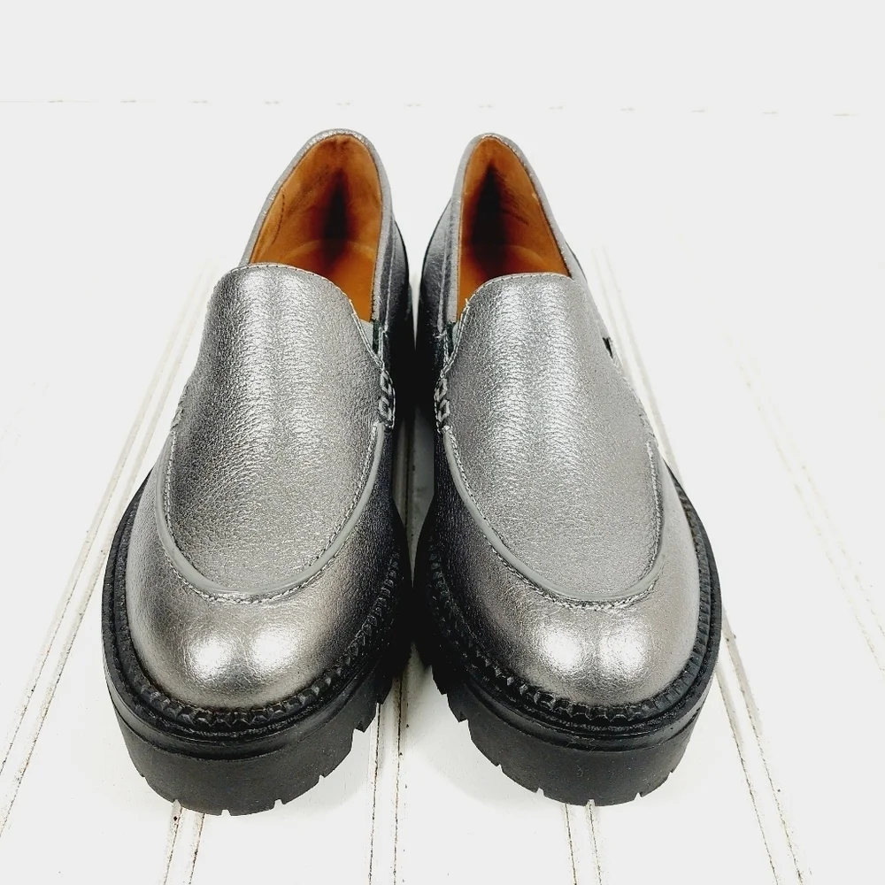 Caslon Millany Silver Chunky Sole Slip On Loafers B169